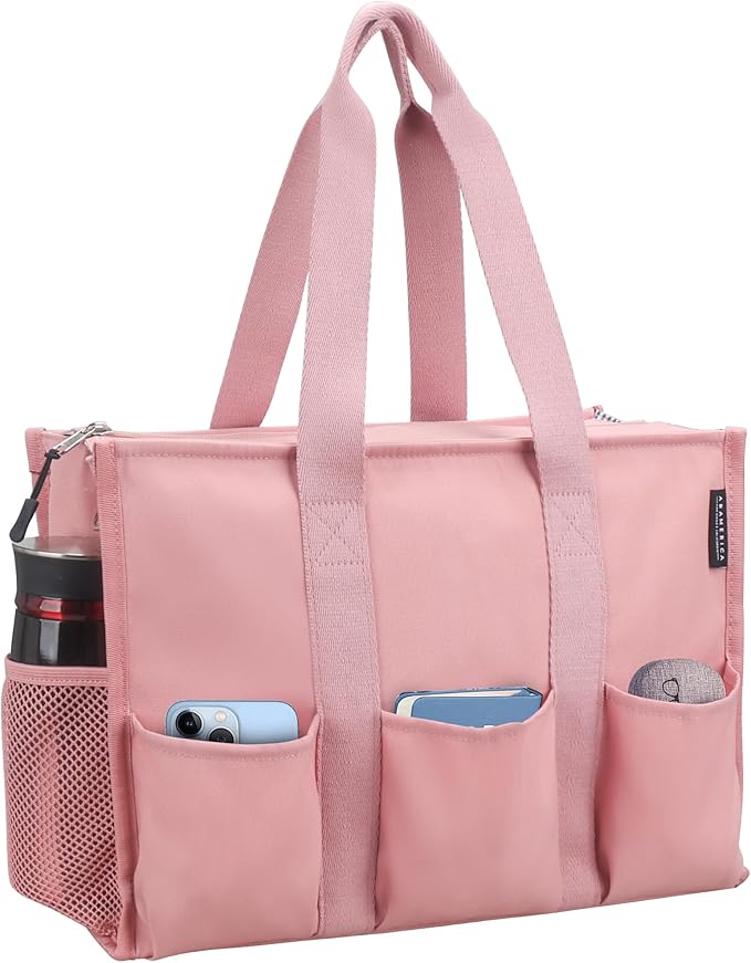 ABAMERICA Nurse Bags for Work Nursing Bag Multiple Pockets Waterproof Organizing Zip Top Clinical Bag for Nursing Students