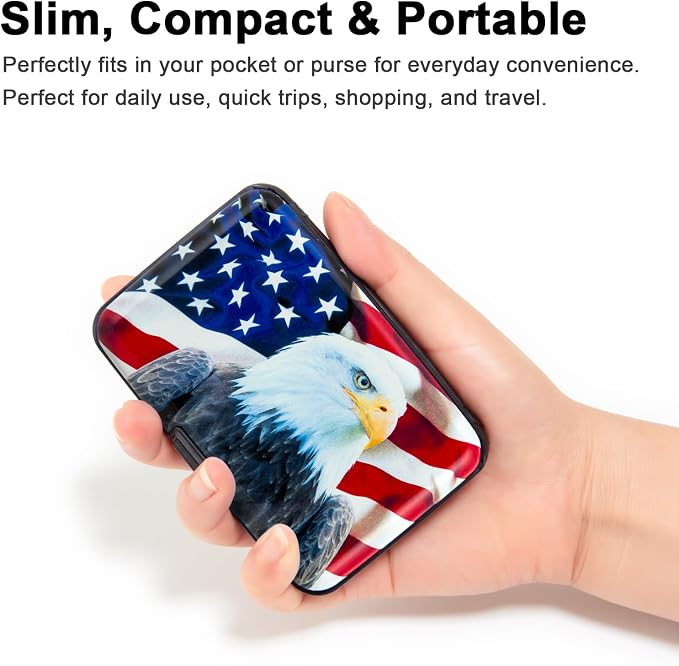 Credit Card Holder Small RFID Blocking Wallet Business Metal Slim Mini Aluminum Hard Case for Women Men
