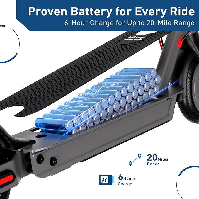 Hiboy S2 Nova Electric Scooter for Adults, 430W Peak Power, Up to 20 Miles Long-Range & 19 MPH, High-Strength Aluminum Body, Portable Folding E Scooter for Commuting with 8.5" Tires, Phone Holder