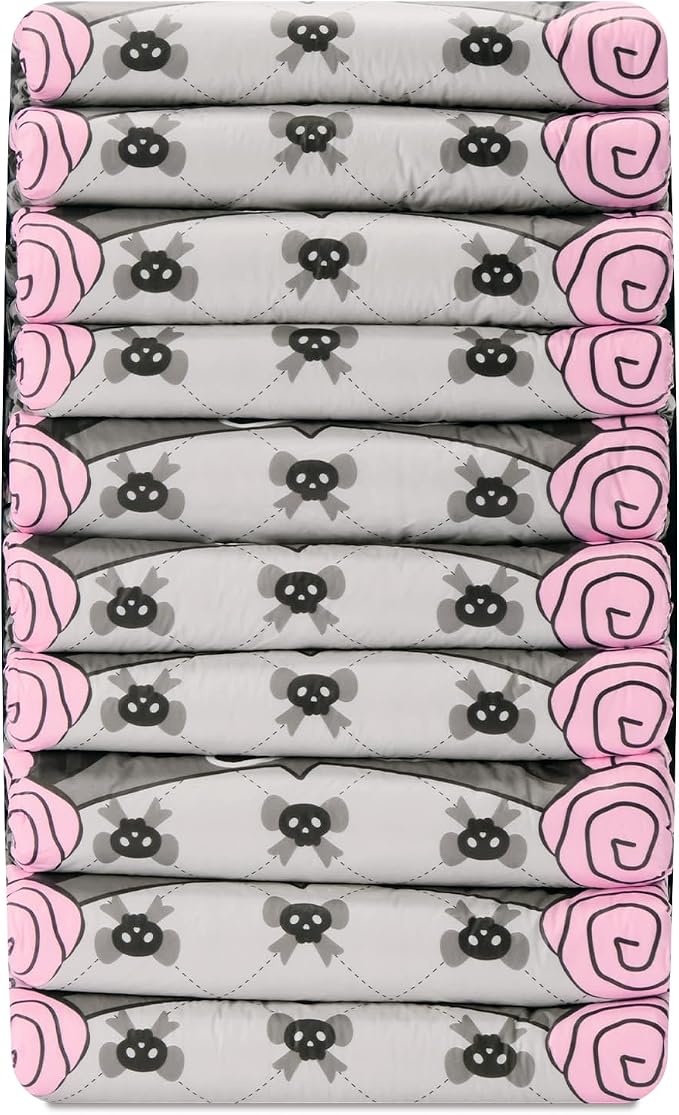Littleforbig Ultra Absorbent 7000 mL Adult Printed Diaper 10 Pieces - Goth Brat (Medium 28"-38")