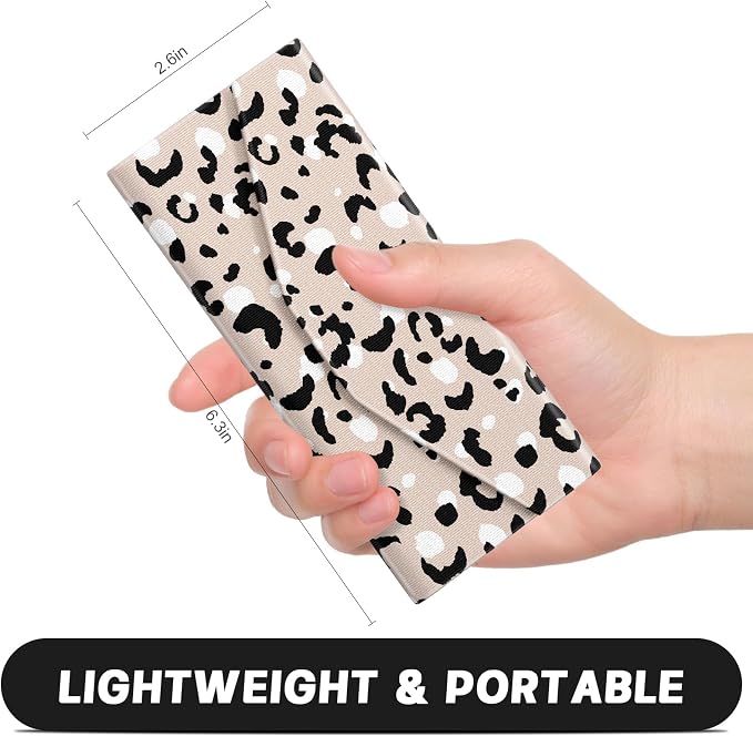 Sunglasses Case, Foldable Glasses Case, Magnetic PU Leather Hard Shell Folding Eyeglass Holder Box, Collapsible Unisex