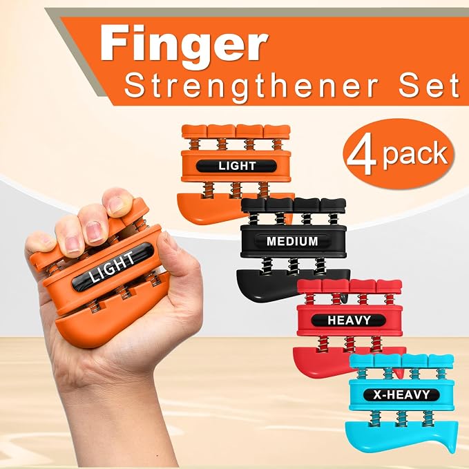 DICYWUDI Grip Strength Trainer, Finger Strength Trainer for Grip Strength Training for Fingers, Wrists, and Hands for Home, Office, Gym, Climbing, Athletes, Musicians, and Therapy