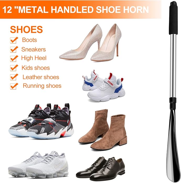 XYH Shoe Horn, 22 to 32 Inch Telescopic long shoe horn for seniors.