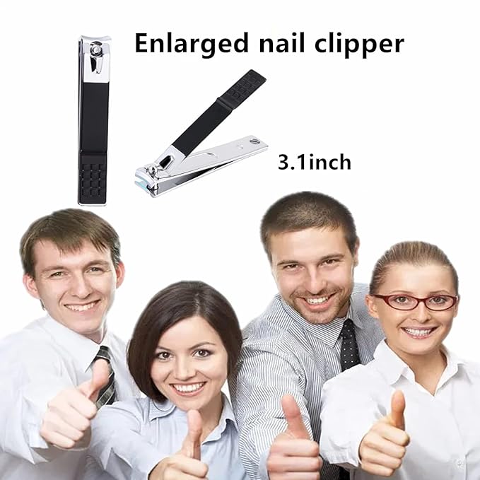 Nail Clipper Kit Valentine's Day Gfit for Men Women Nail Clipper Set Manicure Kit with Case Toe Finger Nail Clippers Personal Care Tools Travel Manicure Set Nail Clipper Grooming Kit for Men Women