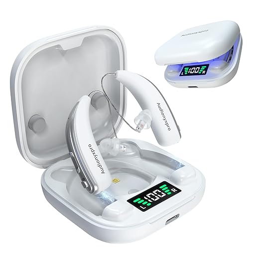 Hearing Aids for Seniors, Rechargeable OTC Hearing Aids for Men & Women, Smart Noise Reduction, 32-Channel Amplification, Ultra Long Battery Life, Lightweight & Invisible Design for All-Day Comfort