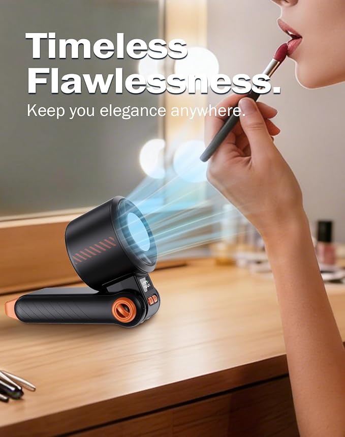 Portable Handheld Fan with Semiconductor Ice Cooling, [Instant Ice Relief], 4000mAh Rechargeable Mini Personal Fan, 5 Speeds, Quiet USB Travel Fan for Outdoor, Commuting, Summer Heat