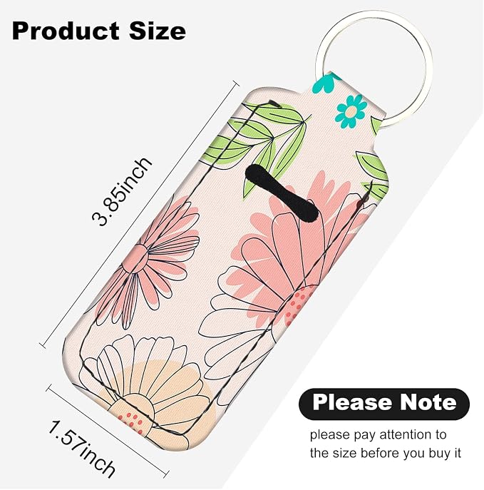 Chapstick Holder Keychain Lip Balm Holder with Clip