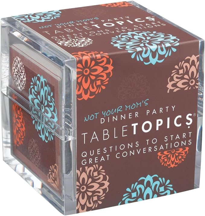 TableTopics Not Your Mom’s Dinner Party Conversation Cards for Adults to Get to Know Each Other on a New Level, 135 Eye-Opening Questions for Friends at Parties, Unique Host Gift