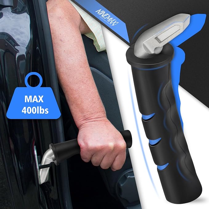 NINEMAX Car Door Handle for Elderly, Car Handle Assist & Cane (1pc) | Portable Vehicle Entry Assist, No-Slip Grip for Seniors, Lightweight Car Cane Design, Fits Most Vehicles