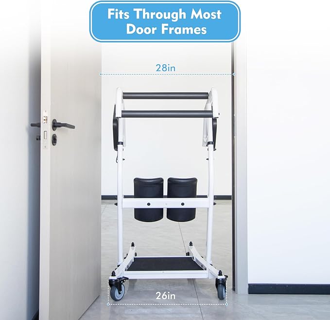 Sit to Stand Lift for Elderly - Stand Assist Patient Lift with Sling, Patient Transfer Lift for Home Care Use, Mobility Lift Assist Transfer Device for Seniors, Adults & Disabled, 400lb Capacity