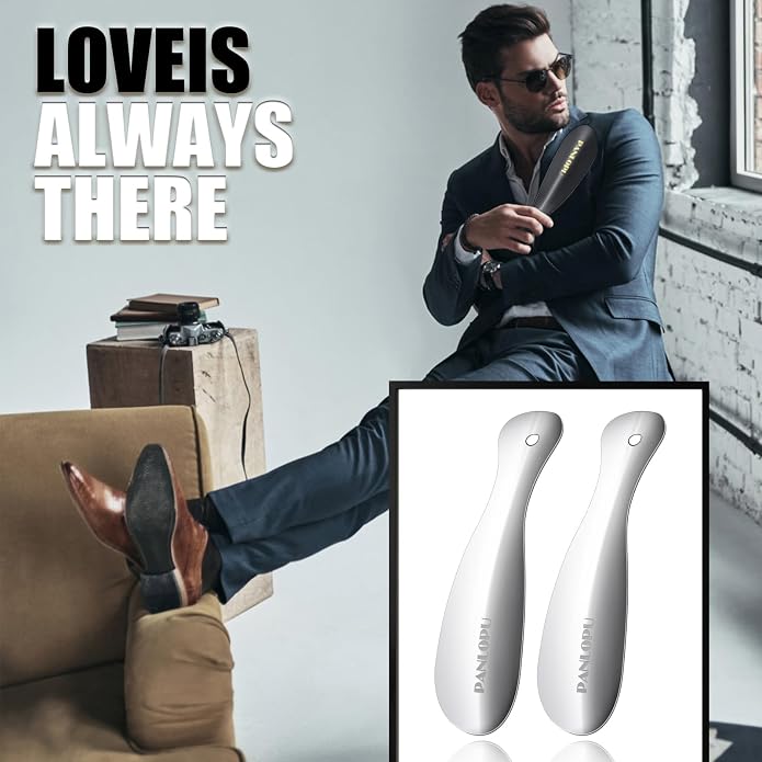 Metal Shoe Horn 7.5Inch Portable Quality Stainless Steeln Shoe Horn Fashion Travel