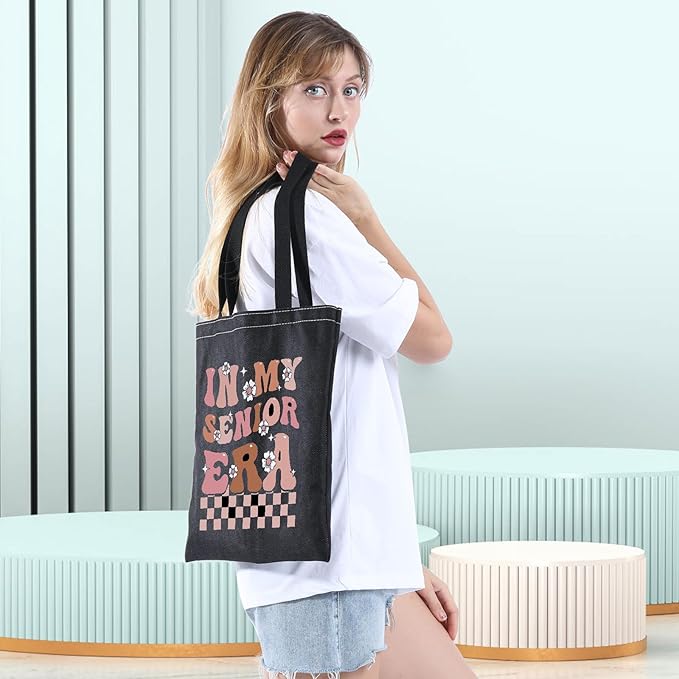 POFULL High School Graduation Tote Bag - Senior Era Gift