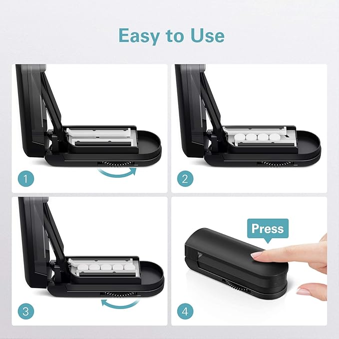 DEPAD Adjustable Pill Cutters Splitter for Small and Tiny Pills with Accurate Alignment, Pill Cutters for Small or Large Pills with Sharp Safe Blade