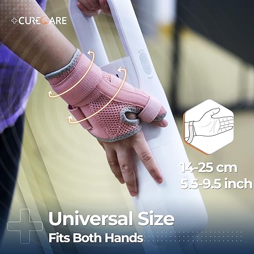 New Upgraded Thumb Splint for Right & Left Hand, Reversible Thumb Brace for Arthritis Pain and Support, Thumb Stabilizer for Sprains, Tendonitis Relief, One Size Fits Any Hand (Pink)