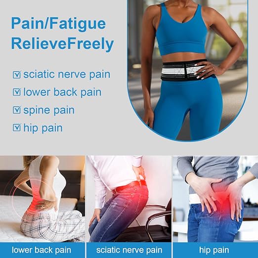 Back Brace for Lower Back Brace Pain Women & Men, Back Support Belt - Relieve SI Joint,Hip & Spine Pain,Sciatica, Adjustable Lightweight Lower Back Support Brace for Life (XL)