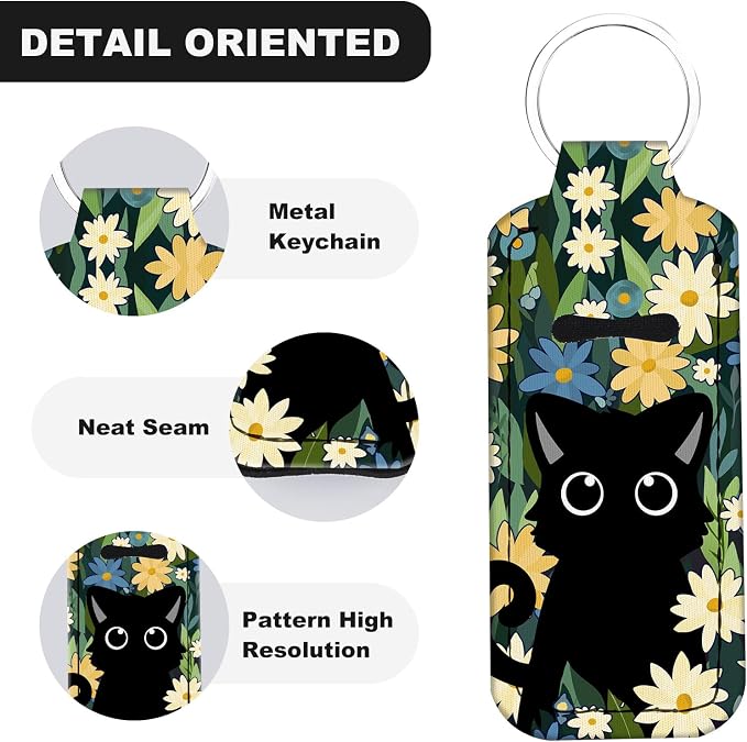 Chapstick Holder Keychain Lip Balm Holder with Clip