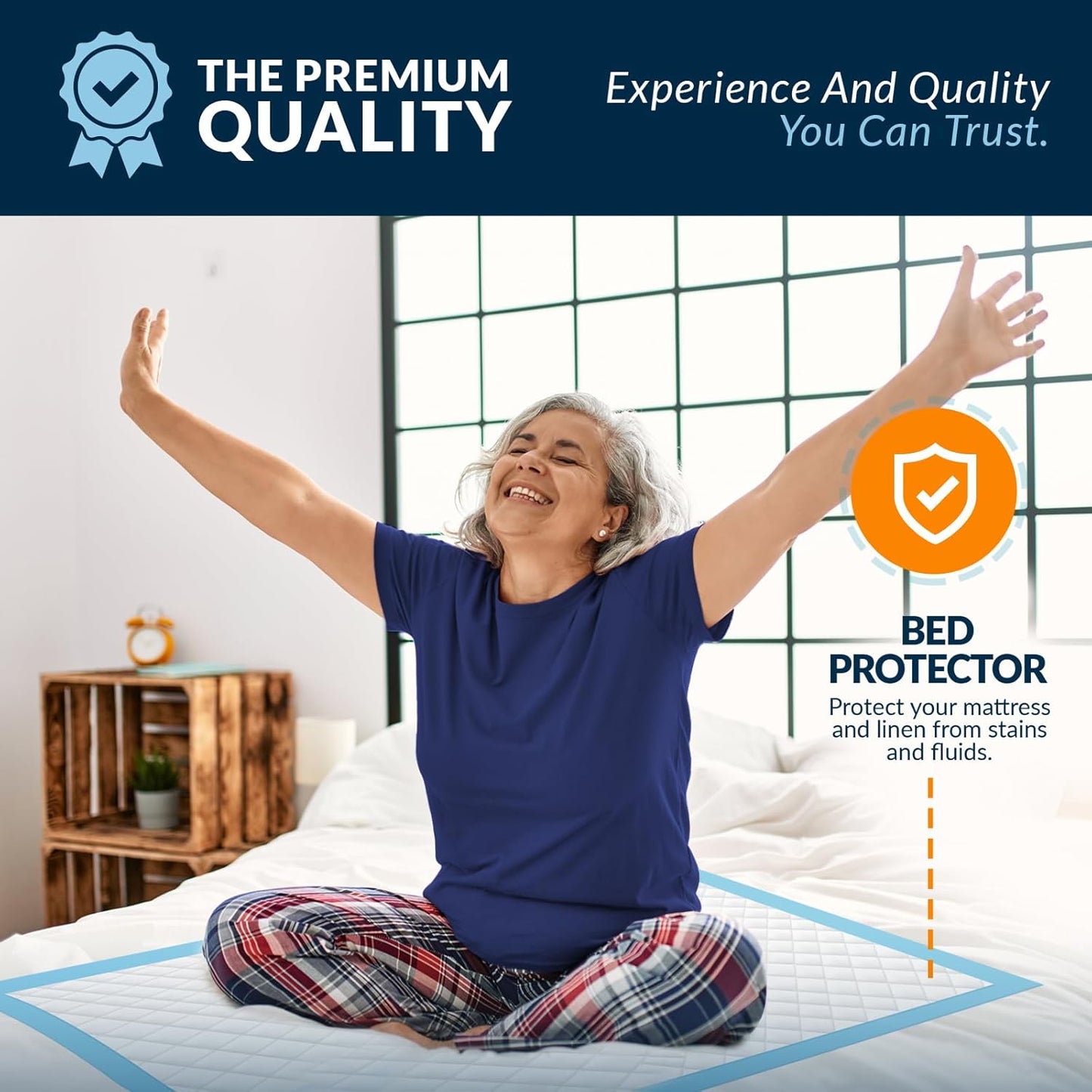 MED PRIDE High Absorbency Disposable Underpads 23" x 36" (150 Count)