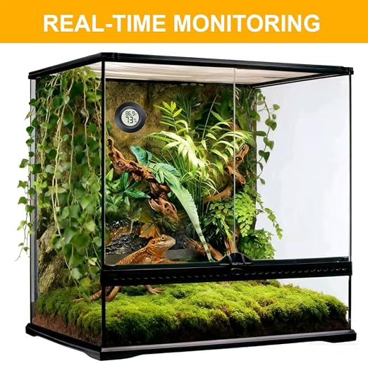 JEDEW 6 Pack Hygrometer Thermometer Digital Humidity Meter Indoor/Outdoor Humidity Monitor Reptile Thermometer for Greenhouse Humidors Terrarium Jars ℉/ ℃(6)
