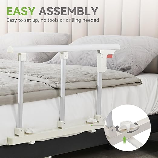 Real Relax Bed Rails for Elderly Adults Safety, Folding Bed Railings for Seniors Fit Full Twin King Queen Size, for Elderly Adults Rail Assist for Seniors Safety Bed, 28.5"x16.3"