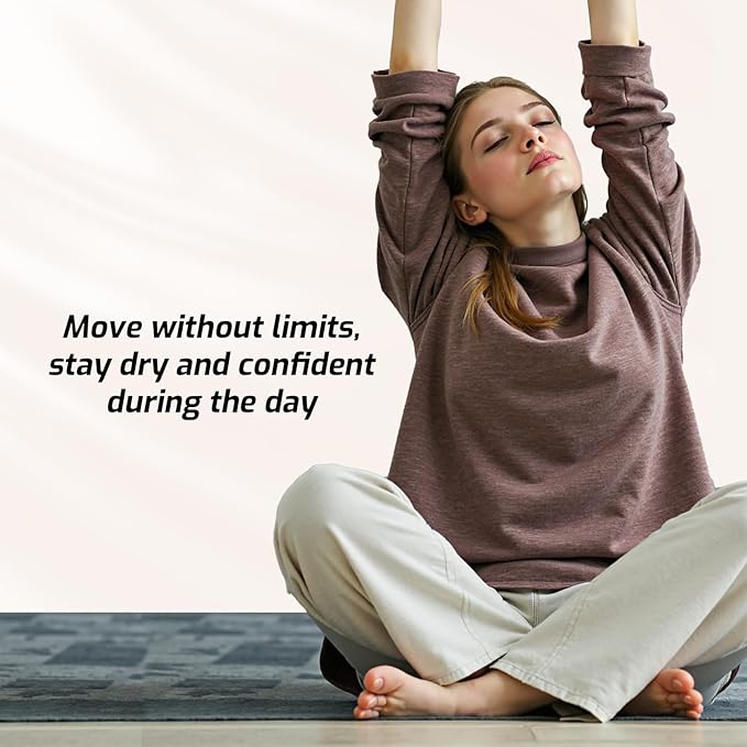 SUNKISS Women Incontinence Underwear, Daytime Disposable Postpartum Adult Panties, Protective Pull Ups with Maximum Absorbency, Large, Beige, 64 Count