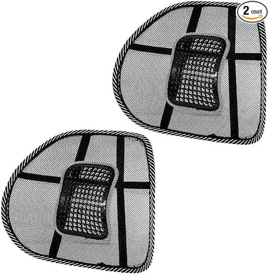 Riverview Mesh Lumbar Back Brace Support Office, Home, Car Seat Chair Cushion Cool, Black