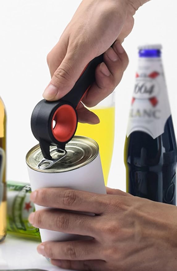 5 In 1 Multi Function Stainless Steel Plastic Can Jar Bottle Open Tighten Bottle Jar Can Opener for Small Hands, Seniors or Anyone Who Suffers from Arthritis Good Kitchen Tool