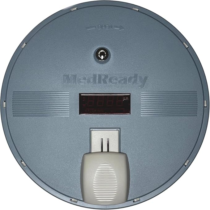 Cellular Monitored Pill Dispenser — Caregiver Alerts & Sound Alarm | Built-in cellular SIM. Missed dose alerts via email, text, and call. Remote caregiver control. No Wi-Fi needed. Made in USA.