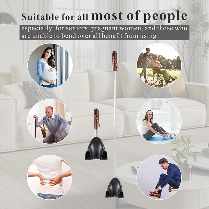 Shoe Horn Long Handle for Seniors-10-31 Telescopic Shoehorns For Men Pregnant Woman Gifts Elderly Dad