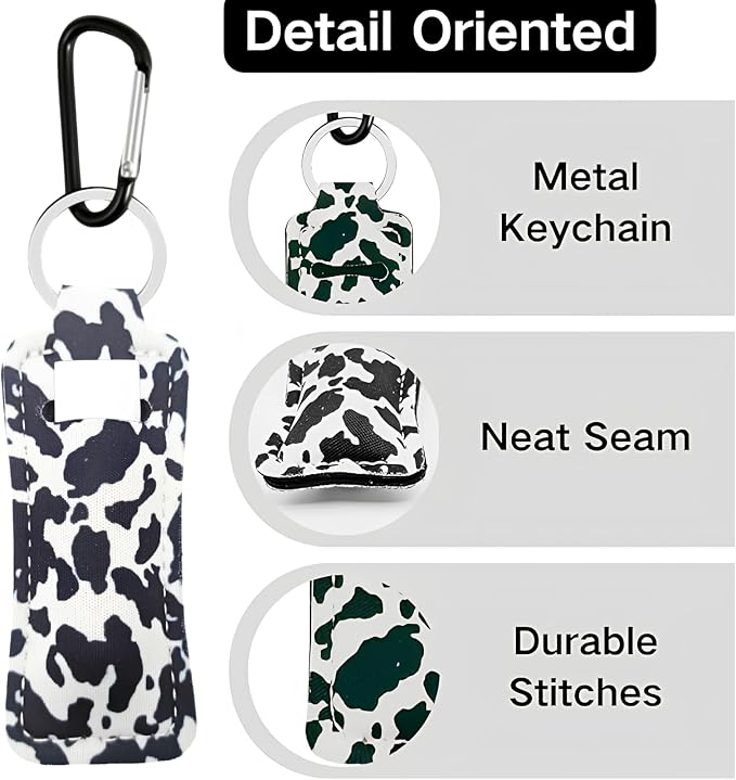 Chapstick Holder Key Chain Lipstick Holder Lip Balm Holder Keychain | Stocking Stuffers Gift, Compatible with Chapstick, Lip Balm and Lipstick, Bag Charm Accessories, Gifts for Women Friend