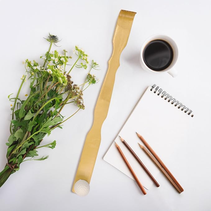 BambooMN 2X Bamboo Bonger Back Scratcher & 2X Metal Mallet Bonger - 4 Total Units
