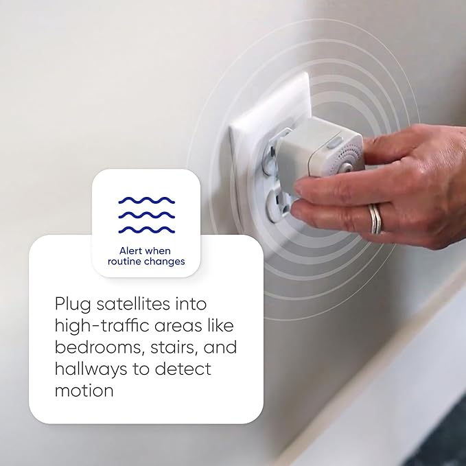 Satellite - Eliminate Dead Zones & Boost Signal - Motion & Light Detector - Works w/Nomo Smart Care System - 1 Pack