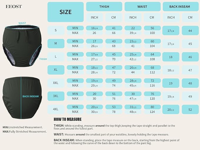 Adult Reusable Swim Diapers Special Needs Swimwear for Incontinence | Adult reusable swim diaper with waterproof leakproof cover for incontinence and pool use