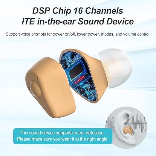 Digital Hearing Aids OTC Hearing Amplifier for Seniors Button Operation Senior-Friendly Memory-Enhanced Listening Advanced Rechargeable Hear Clearly Live Fully
