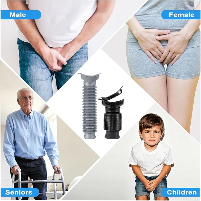 Pee Bottles for Men,Portable Urinal for Men,Collapsible Urine Bottle 750ML | Car Urinals for Men and Women,Emergency Urinal Bottle Shrinkable Pocket Toilet for Travel,Camping,Traffic Jam,Road Trips