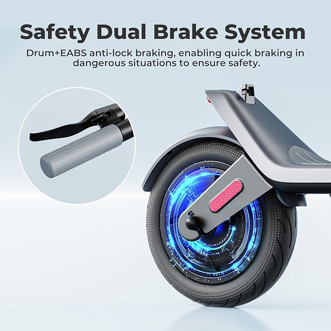 Electric Scooter, Electric Scooter Adults 500W,31 Miles Long Range,10in Tubeless Tires, 15.5mph E Scooter with Smart APP Control for Commuting, Outdoor, Short Travel Gift