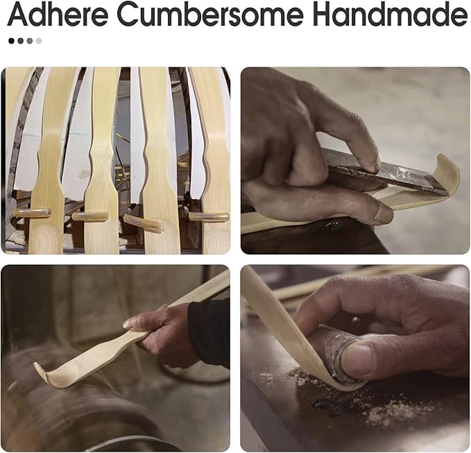 WARMLIFE Back Scratcher, 2 Pack Back Scratcher for Men & Women, 17 Inch Curved Long Handle Bamboo Backscratchers for Adults, Ideal Gifts for Mom and Dad