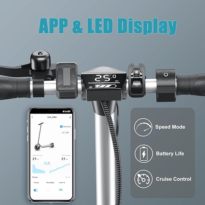 Caroma Electric Scooter with Seat Option,500/350W Motor Up to 25/20 Miles Range & 25/20 MPH Speed,9" Tires,Adjustable Electric Scooter for Adults,Foldable Commuting