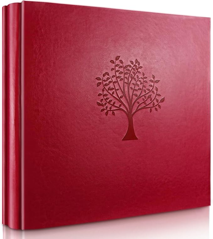 Photo Album 4x6 600 Slip-in Pockets, PU Leather Large Capacity Photo Book | Holds Horizontal & Vertical Photos Acid-Free for Mom Grandma Baby Shower Wedding Anniversary Christmas