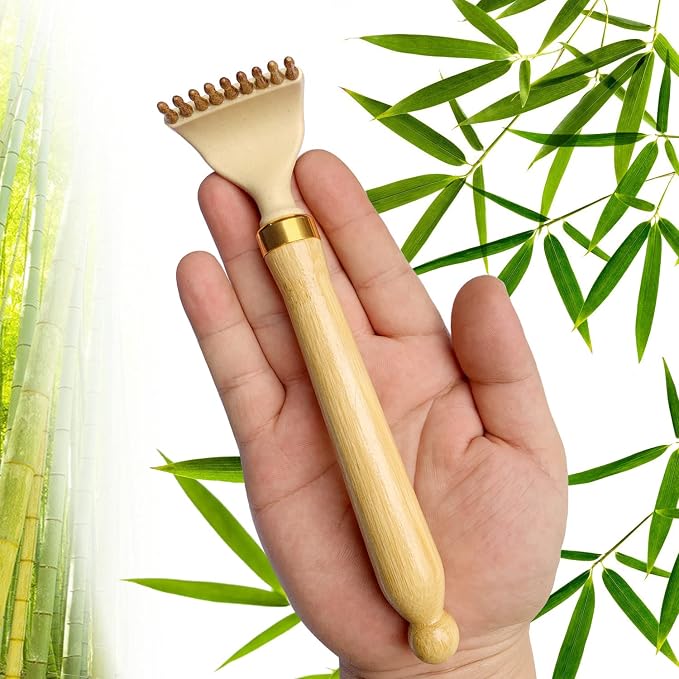 Telescoping Back Scratcher, Portable Extendable Bamboo Back Scratcher for Men Women with Beautiful Present Packaging, Body Scratcher for Adults