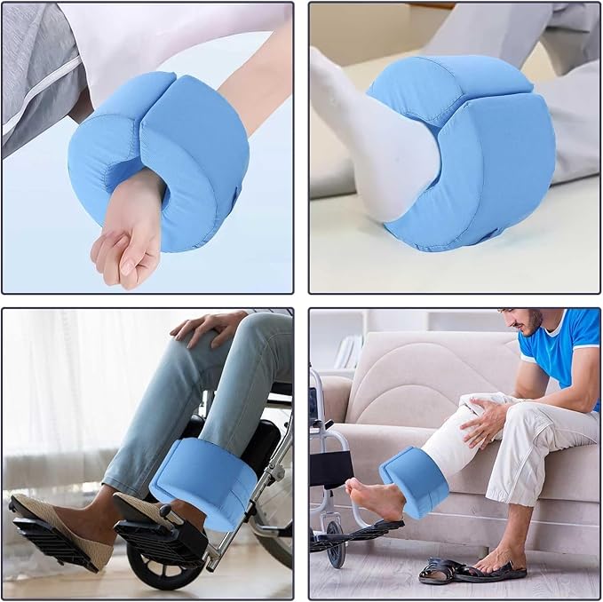 Leg Elevation Pillow Foot Ankle Protector Cushion Foot Foam Elevator Anti-Bedsore Zipper Removable Cover Foot Elevation Pillow Wedge Leg Elevation Support Pad Preventing from Ulcers & Sores & Pressure