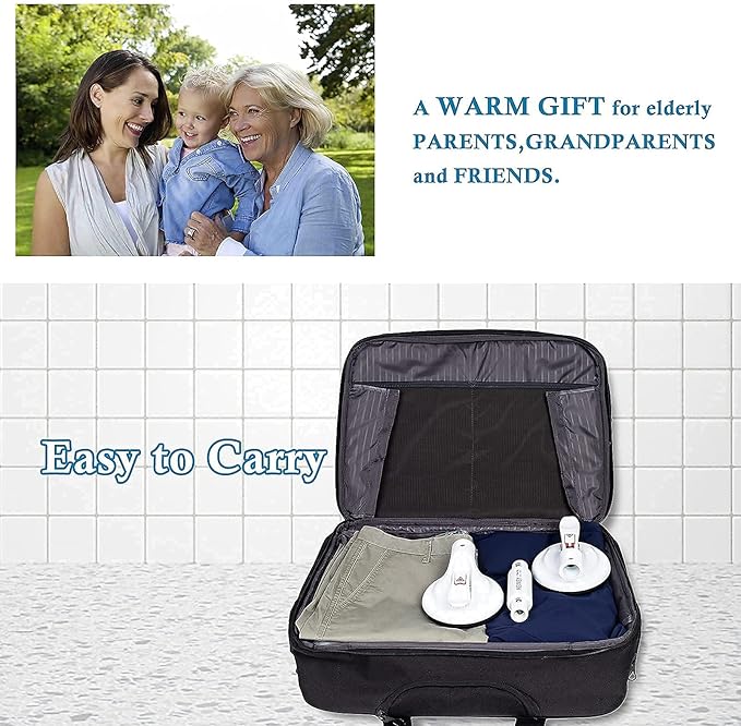 17inch Suction Shower Grab Bar, Portable Shower Handle Bar Suction Grip Bar Bathtub Handle with Strong Hold Suction Cup Fitting and Rapid Release for Bathroom(Max Capacity :253lb