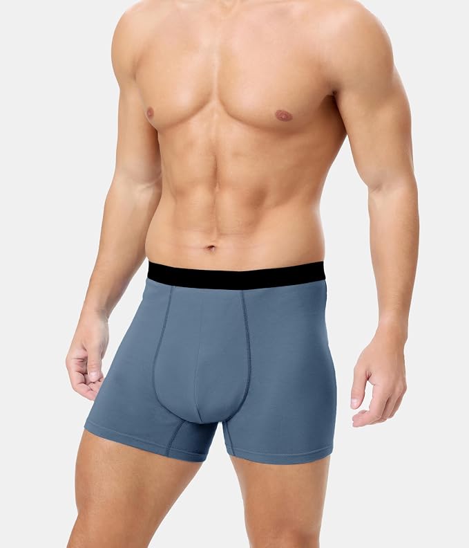 Men's Incontinence Underwear, Heavy Absorbent Washable Leak-Proof Reusable Boxer Brief 3 Pack (Multicolor01, Large)