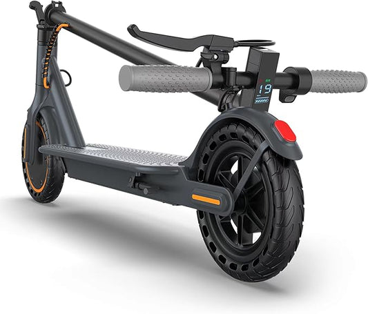 VOLPAM Electric Scooter, 350W/500W Powerful Motor, 8.5"/10" Solid Tires, 19/22Mph, 28/23/21/16 Miles Max Range, Dual Braking