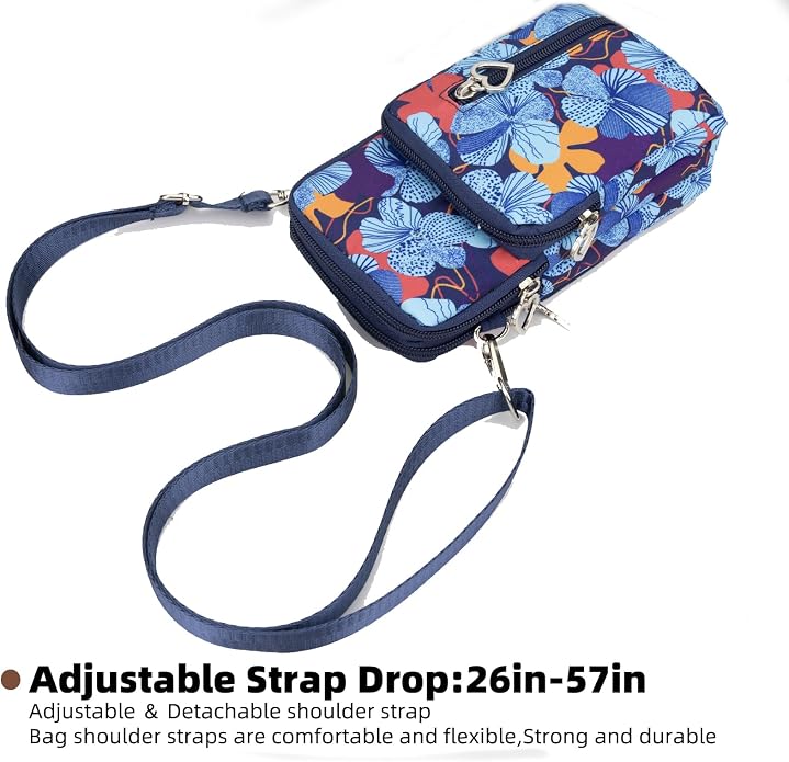 Small Crossbody Bag for Women - Mini Phone Purses with Crossbody Strap and Wallet - Nylon Arm Bag