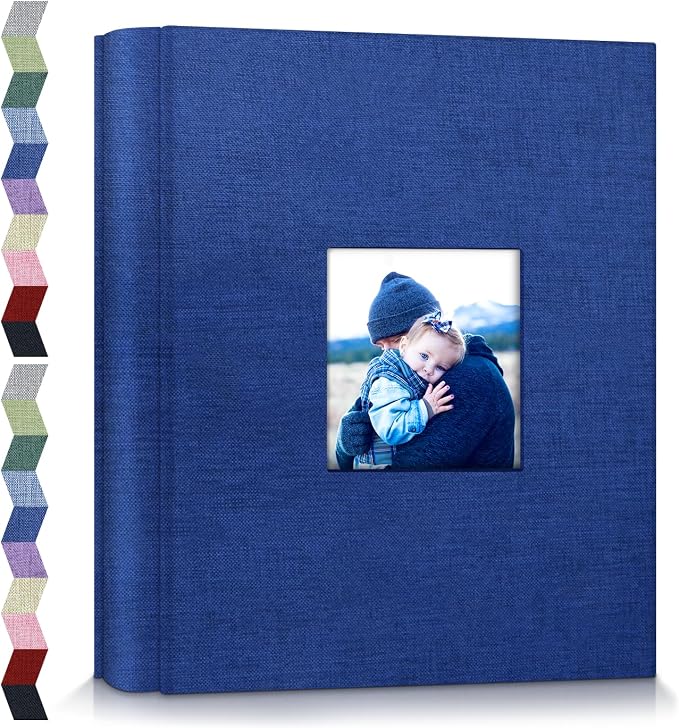 popotop Photo Album 4x6-600 Photos Photo Books with 600 Horizontal and Vertical Pockets,Linen Cover Albums for Family Wedding Anniversary Baby Vacation Pictures