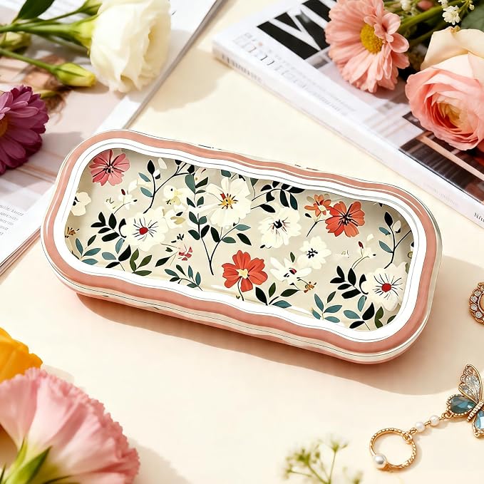 Glasses Case Hard Shell, Clear Eyeglass Case, Cute Holder for Sunglasses and Reading Glasses