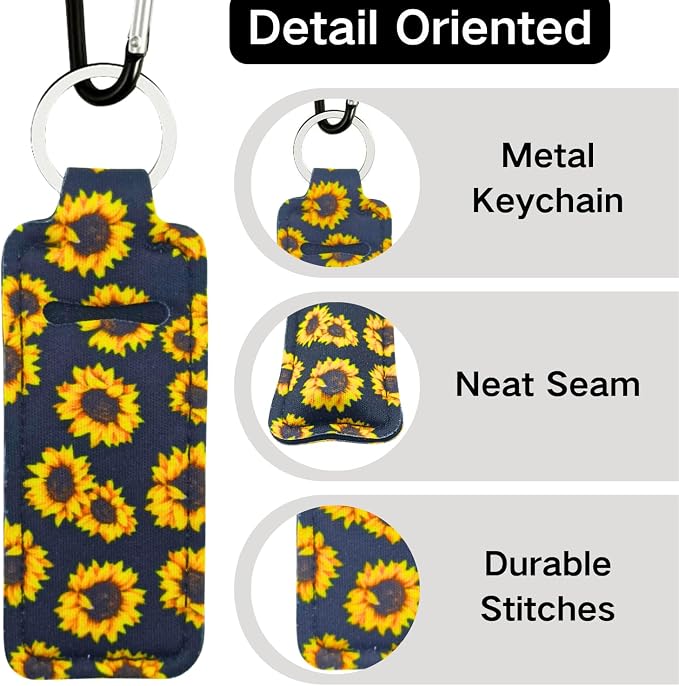 Chapstick Holder Key Chain Lipstick Holder Lip Balm Holder Keychain | Stocking Stuffers Gift, Compatible with Chapstick, Lip Balm and Lipstick, Bag Charm Accessories, Gifts for Women Friend