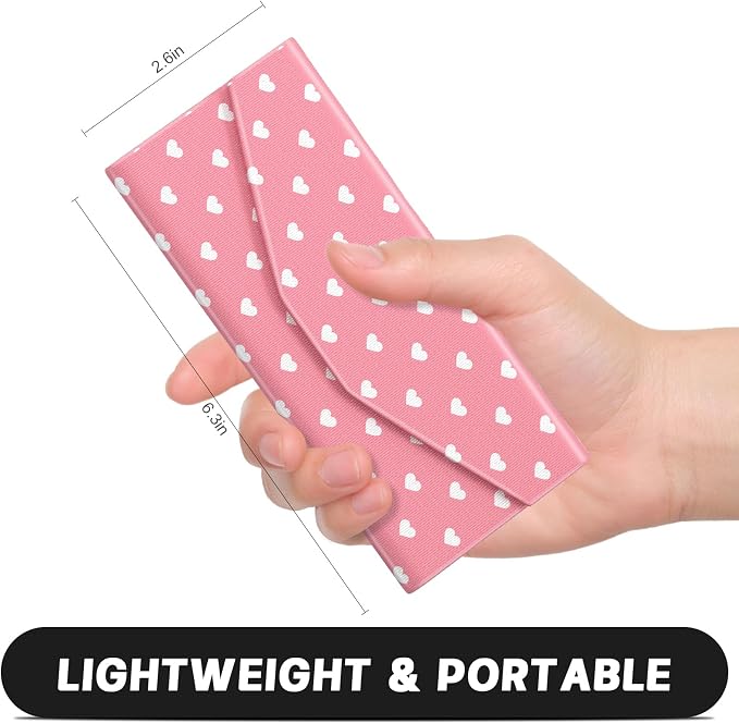 Sunglasses Case, Foldable Glasses Case, Magnetic PU Leather Hard Shell Folding Eyeglass Holder Box, Collapsible Unisex