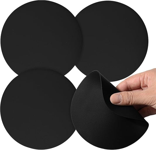 Silicone Jar Opener Gripper Pad, Jar Grippers for Opening Jars, Round Black Multi-Purpose Kitchen Gadgets, Non Slip Jar Bottle Lid Openers for Seniors, Kids, Women, People with Arthritis, 4 Pieces