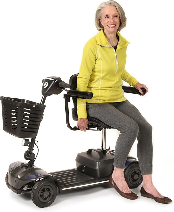 Journey Adventure Mobility Scooter – Lightweight, Electric, Motorized Travel Scooter for Adults & Seniors – Red